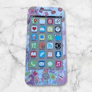 Scholastic kids multi colored smartphone stationery set